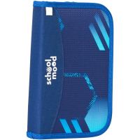 schoolmood 'Jonas' - Fußball - Timeless Pro Schulranzen-Set 7-tlg. 995g 23,5l blau