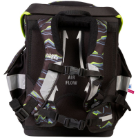schoolmood 'Finn' - Raubkatze - Timeless Pro Schulranzen-Set 7-tlg. 995g 23,5l schwarz/neongrün