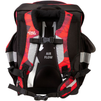 schoolmood 'Kai' - Ninja - Timeless Pro Schulranzen-Set 7-tlg. 995g 23,5l rot-schwarz