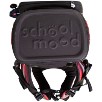 schoolmood 'Kai' - Ninja - Timeless Pro Schulranzen-Set 7-tlg. 995g 23,5l rot-schwarz