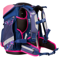 schoolmood 'Leni' - Hund - Champion Maxx Pro Schulranzen-Set 7-tlg. 1.165g 22l blau/pink