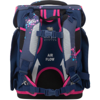 schoolmood 'Leni' - Hund - Champion Maxx Pro Schulranzen-Set 7-tlg. 1.165g 22l blau/pink