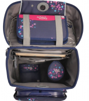 schoolmood 'Leni' - Hund - Champion Maxx Pro Schulranzen-Set 7-tlg. 1.165g 22l blau/pink