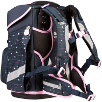 schoolmood 'Ella' - Pony - Champion Maxx Pro Schulranzen-Set 7-tlg. 1.165g 22l schwarz/rosa