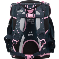 schoolmood 'Ella' - Pony - Champion Maxx Pro Schulranzen-Set 7-tlg. 1.165g 22l schwarz/rosa