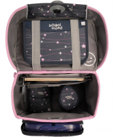 schoolmood 'Ella' - Pony - Champion Maxx Pro Schulranzen-Set 7-tlg. 1.165g 22l schwarz/rosa