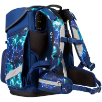 schoolmood 'Felix' - Wolf - Champion Maxx Pro Schulranzen-Set 7-tlg. 1.165g 22l blau/grün