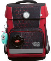 schoolmood 'Mika' - Drache - Champion Maxx Pro Schulranzen-Set 7-tlg. 1.165g 22l anthrazit/rot
