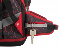 schoolmood 'Mika' - Drache - Champion Maxx Pro Schulranzen-Set 7-tlg. 1.165g 22l anthrazit/rot