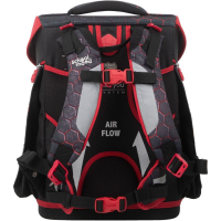 schoolmood 'Mika' - Drache - Champion Maxx Pro Schulranzen-Set 7-tlg. 1.165g 22l anthrazit/rot