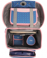 schoolmood 'Mila' - Pferd - Champion Maxx Pro Schulranzen-Set 7-tlg. 1.165g 22l blau/rosa