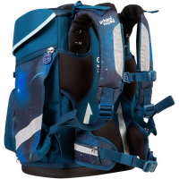 schoolmood 'Moritz' - Weltall - Champion Maxx Pro Schulranzen-Set 7-tlg. 1.165g 22l blau