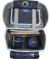 schoolmood 'Moritz' - Weltall - Champion Maxx Pro Schulranzen-Set 7-tlg. 1.165g 22l blau