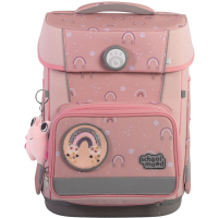 schoolmood 'Rainbow' - Regenbogen - Champion Maxx Pro Schulranzen-Set 7-tlg. 1.165g 22l apricot