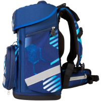 schoolmood 'Jonas' - Fußball Champion Maxx Pro Schulranzen-Set 7-tlg. 1.165g 22l blau