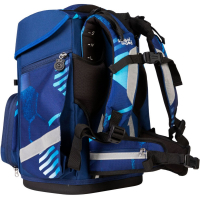 schoolmood 'Jonas' - Fußball Champion Maxx Pro Schulranzen-Set 7-tlg. 1.165g 22l blau