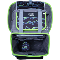 schoolmood 'Finn' - Raubkatze - Champion Maxx Pro Schulranzen-Set 7-tlg. 1.165g 22l schwarz/neongrün