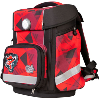 schoolmood 'Kai' - Ninja - Champion Maxx Pro Schulranzen-Set 7-tlg. 1.165g 22l rot/schwarz