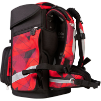 schoolmood 'Kai' - Ninja - Champion Maxx Pro Schulranzen-Set 7-tlg. 1.165g 22l rot/schwarz