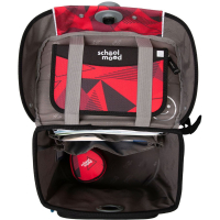 schoolmood 'Kai' - Ninja - Champion Maxx Pro Schulranzen-Set 7-tlg. 1.165g 22l rot/schwarz