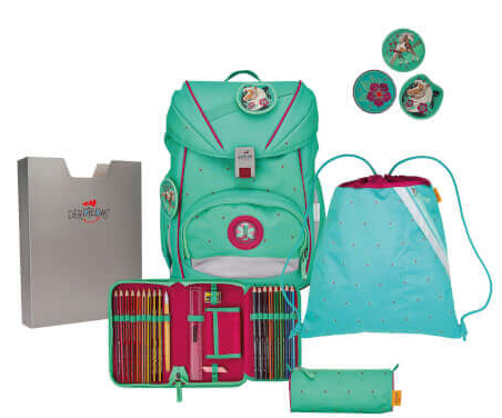 DerDieDas 'Ergo Flex' Schulranzenset 5tlg.800g Peppermint Pony