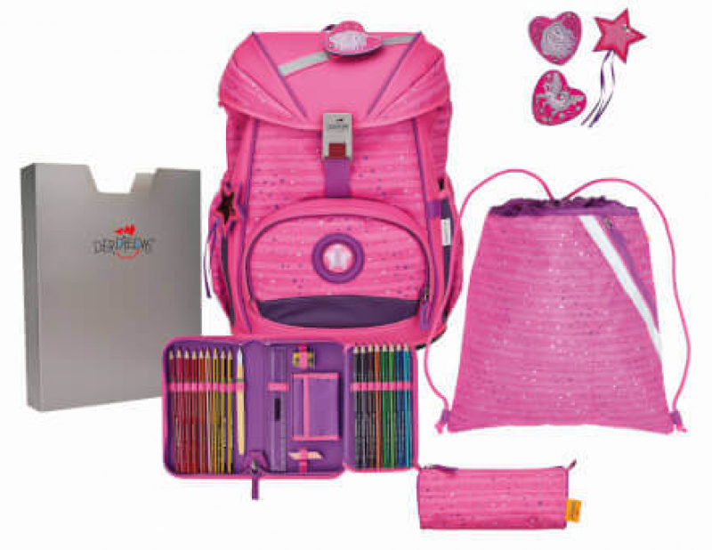 DerDieDas 'Ergo Flex' Schulranzenset 5tlg.800g Pretty Unicorn