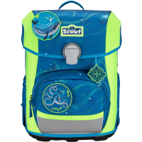 Scout 'Neo Set' Schulranzenset 4tlg. superflash Deep Sea 21,5l 1,2kg grün
