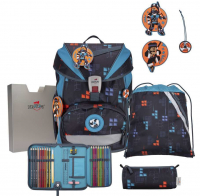 DerDieDas 'Ergo Flex' Schulranzenset 5tlg.800g Ninja Fighter