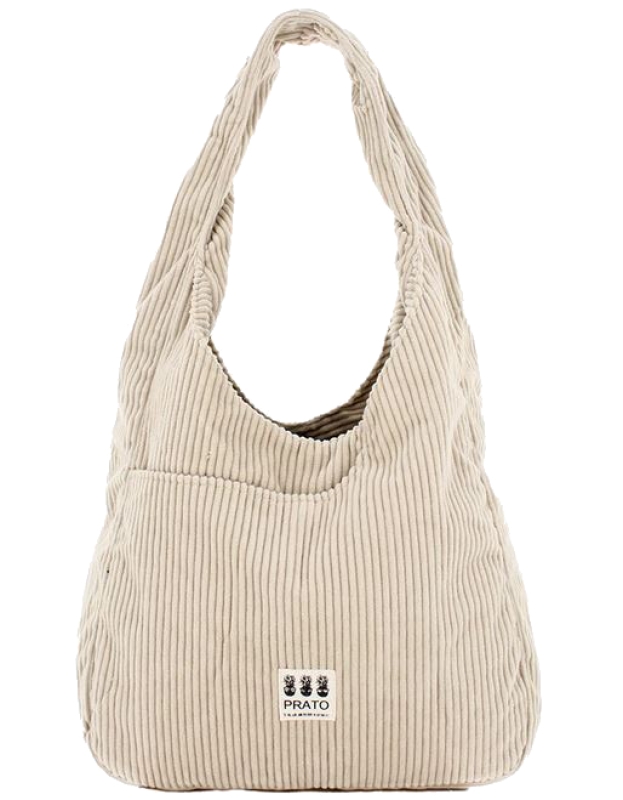 Prato Kordbeutel light beige