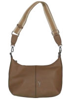 Glüxklee Handtasche . 2 RV mit Breiten Riemen Schlamm