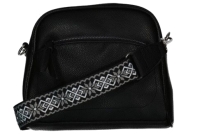 New Bags Damenschultertasche 4 RV schwarz