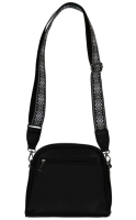 New Bags Damenschultertasche 4 RV schwarz
