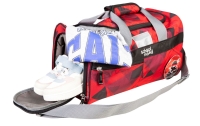 schoolmood Sporttasche Kai 'Ninja' 18l rot-schwarz