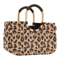 Reisenthel 'Loopshopper M frame' mit Alugriffen und Organizer leo macchiato