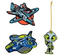 Scout 'Neo Set ' Exklusiv Schulranzenset 4tlg. LED planets 21,5 l, 1250 g 