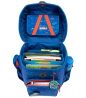 Scout 'Neo Set Exklusiv' Schulranzenset 4tlg. 21,5l 1,2Kg Superflash Blue Dino 