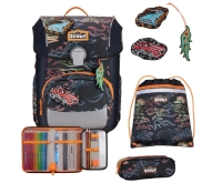 Scout 'Neo Set Exklusiv' Schulranzenset 5tlg. 21,5l 1,2kg Safety Light Flames