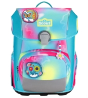 Scout 'Neo Set Exklusiv' Schulranzenset 5tlg. 21,5l 1,2kg Safety Light Happy Rainbow