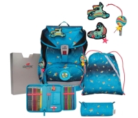 DerDieDas 'Ergo Flex Exclusiv LED' Schulranzenset 7tlg.800g 22l Rainbow Star