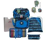 DerDieDas 'Ergo Flex Exclusiv' Schulranzenset 7tlg.800g 22l Blue Robot