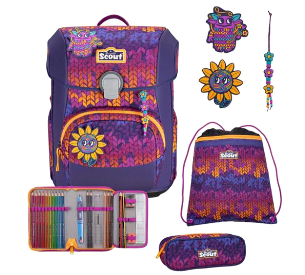 Scout 'Neo Set Exklusiv' Schulranzenset 4tlg. 21,5l 1,2Kg Superflash Fantasy