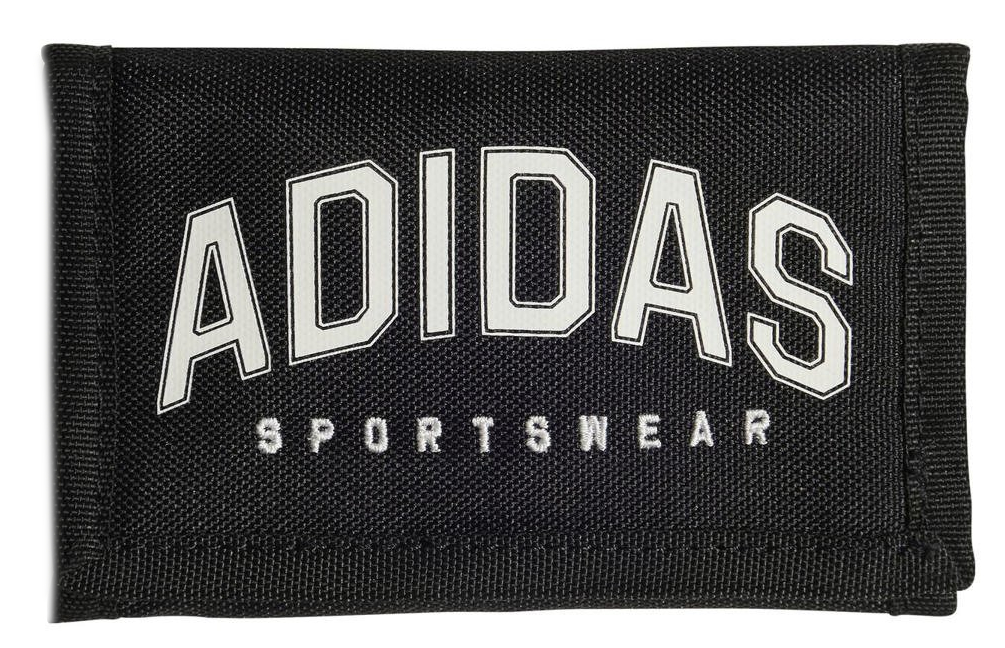 Adidas 'Varsity Wal' Geldbeutel mit Klettverschluss schwarz/weiß