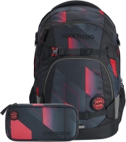 Coocazoo 'Mate' Schulrucksack + Penzil Case 1,25kg 30l FC Bayern, Stern des Südens