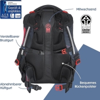 Coocazoo 'Mate' Schulrucksack + Penzil Case 1,25kg 30l FC Bayern, Stern des Südens