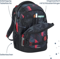 Coocazoo 'Mate' Schulrucksack + Penzil Case 1,25kg 30l FC Bayern, Stern des Südens