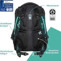 Coocazoo 'Mate' Schulrucksack 1,250kg 30l Pixel Blox