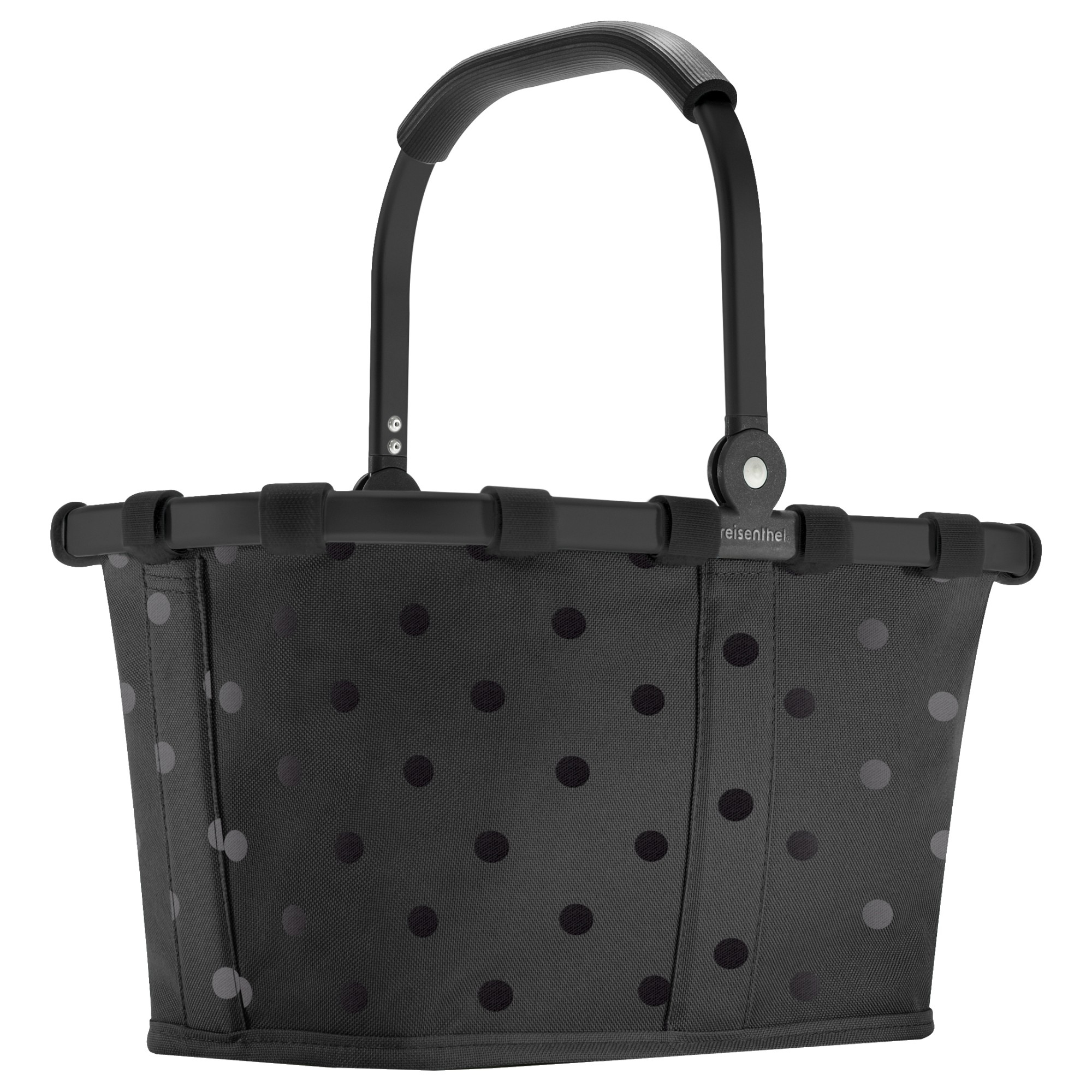 Reisenthel 'carrybag XS' Einkaufskorb auch für Kinder Alurahmen glossy dots black