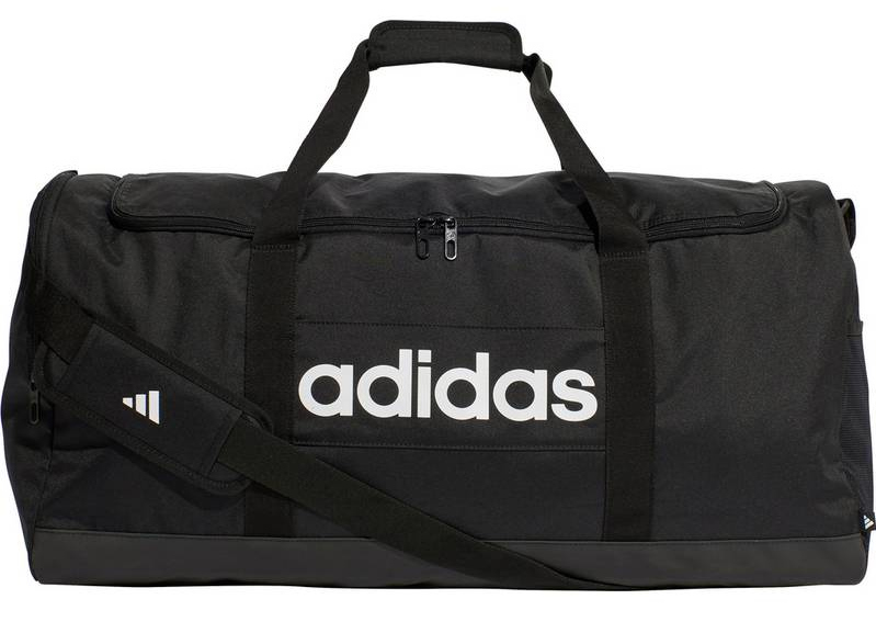 Adidas 'Linear Duffel L' Sporttasche schwarz/weiß