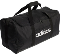 Adidas 'Linear Duffel L' Sporttasche schwarz/weiß