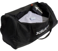 Adidas 'Linear Duffel L' Sporttasche schwarz/weiß